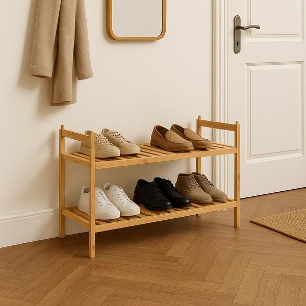 Bambusový botník v přírodní barvě 69x35x25 cm Noris – Bonami Essentials-image-1