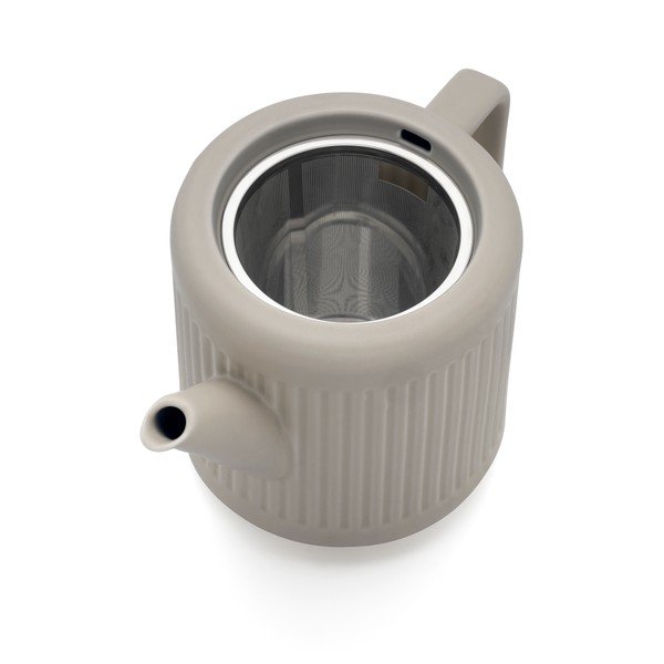 Šedá porcelánová konvice na čaj se sítkem 1,2 l Skagen – Bredemeijer-image-4