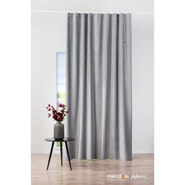Šedý sametový závěs 140x260 cm Roma – Mendola Fabrics-image-2