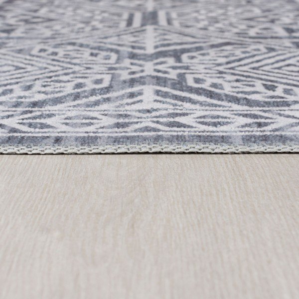 Šedý pratelný koberec 290x200 cm FOLD Cora - Flair Rugs-image-4