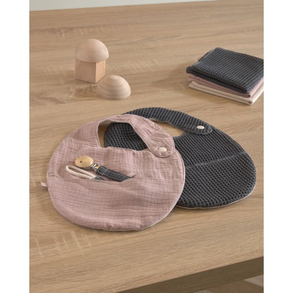 Sada 2 bryndáků s kapsou z organické bavlny Kave Home Marinet-image-3