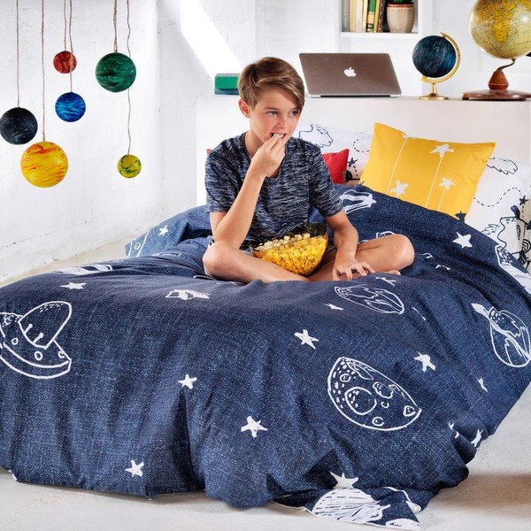 Bavlněné dětské povlečení na jednolůžko 140x200 cm Starspace – Mr. Fox-image-4
