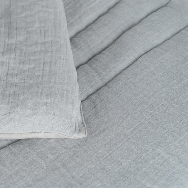 Šedozelený prošívaný přehoz 180x260 cm – Ixia-image-1