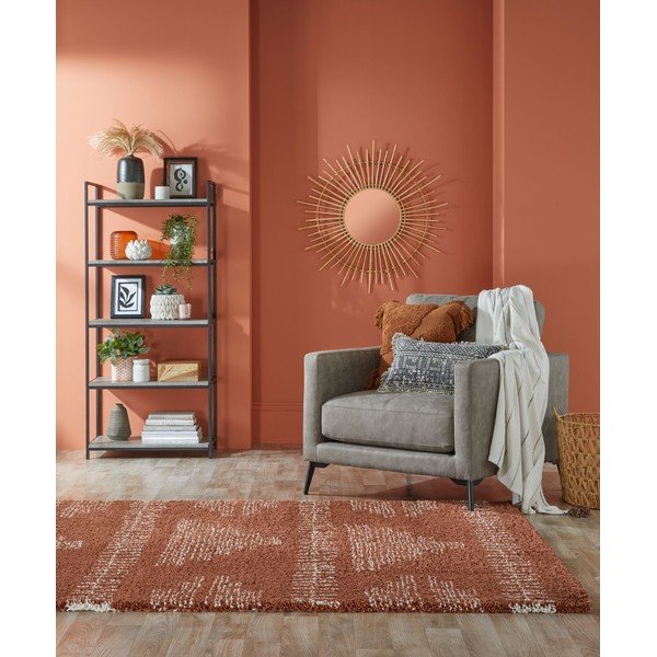 Tmavě červený koberec Flair Rugs Zane, 120 x 170 cm-image-4