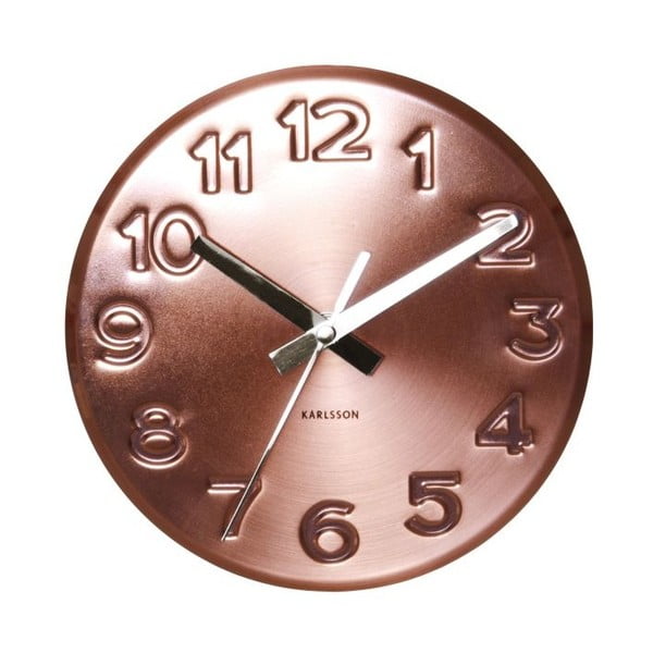 Hodiny Present Time Bold Engraved Numbers