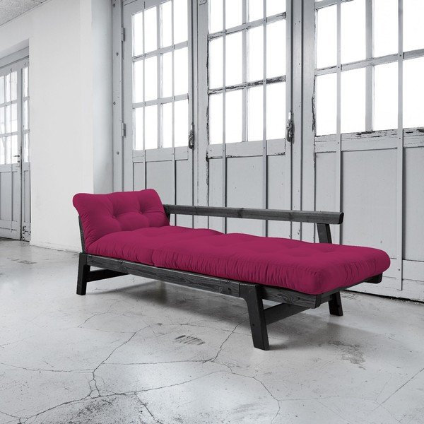 Rozkládací pohovka Karup Step Black/Pink-image-3