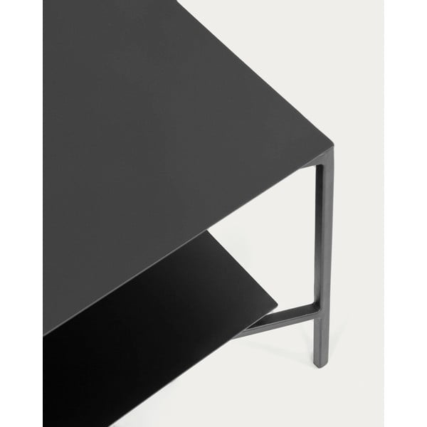 Černý ocelový konferenční stolek 60x140 cm Azisi – Kave Home-image-3