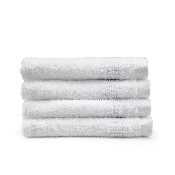 Bílé rychleschnoucí bavlněné ručníky v sadě 4 ks 30x30 cm Quick Dry – Catherine Lansfield