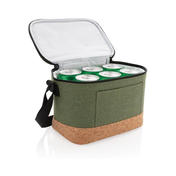 Zelená termotaška s korkovými detaily XD Collection-image-1