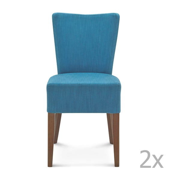 Sada 2 modrých židlí Fameg Aslak