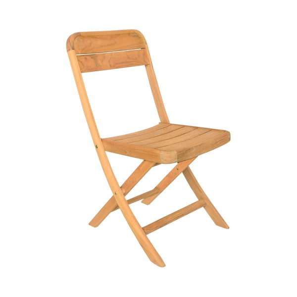 Sada 2 skládacích zahradních židlí z teakového dřeva Ezeis Sun
