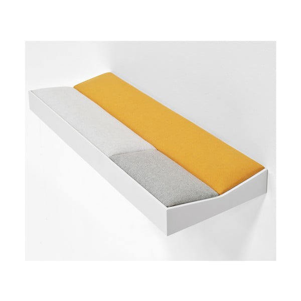 Snug White Orange, polstrovaná police 60 cm