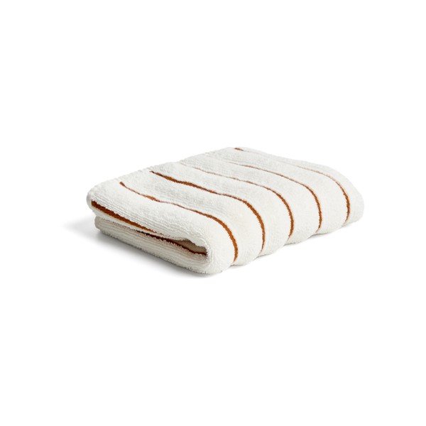Oranžový/béžový froté bavlněný ručník 30x50 cm Dorane – Kave Home
