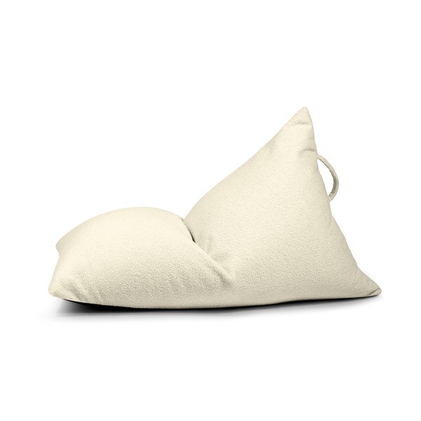 Krémový dětský sedací vak z textilie bouclé Razzy – SLOWDOWN