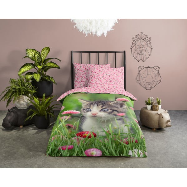 Bavlněné dětské povlečení na jednolůžko 140x200 cm – Good Morning-image-1