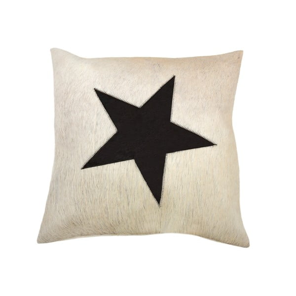Bílý polštář Capa Star, 45 x 45 cm