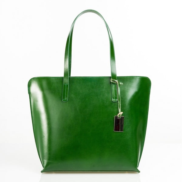 Kožená kabelka Aurel, zelená