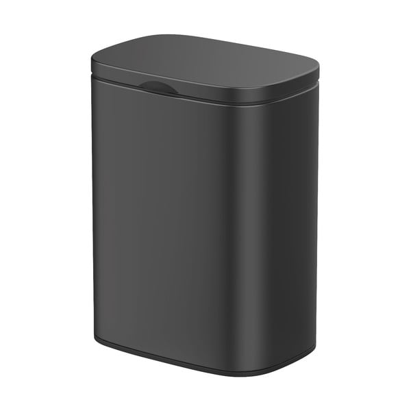 Černý odpadkový koš z nerezové oceli Wenko Sare