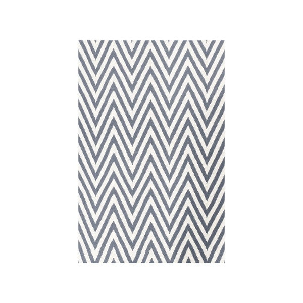 Vlněný koberec Zig Zag Grey, 200x140 cm