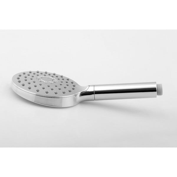 Plastová sprchová hlavice v leskle stříbrné barvě ø 12 cm – Sapho-image-1