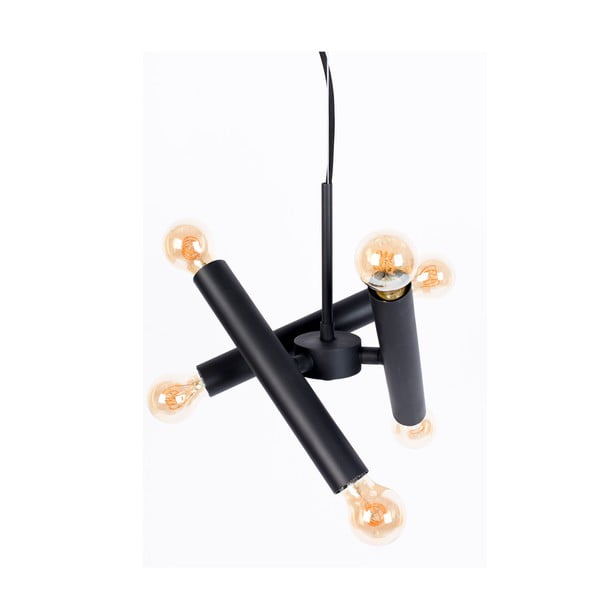 Leskle černé stmívatelné závěsné svítidlo Hawk – Zuiver