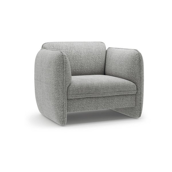 Světle šedé žinylkové křeslo Georgia – Micadoni 