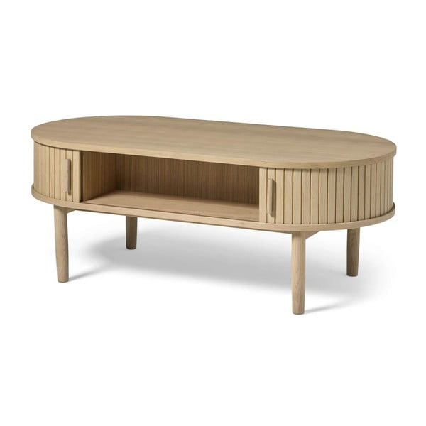 Konferenční stolek v dekoru dubu v přírodní barvě 60x120 cm Meta – Unique Furniture-image-1