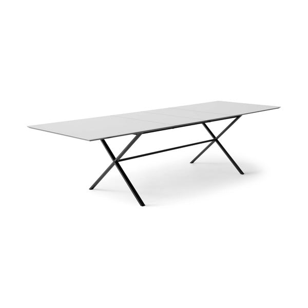 Bílý rozkládací jídelní stůl s bílou deskou 100x210 cm Meza – Hammel Furniture-image-1