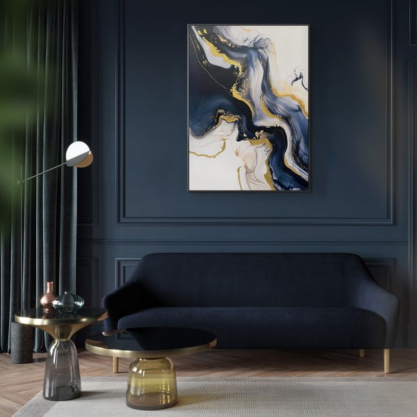 Obraz s ručně malovanými prvky s rámem/na plátně 70x100 cm Sky – Styler-image-1