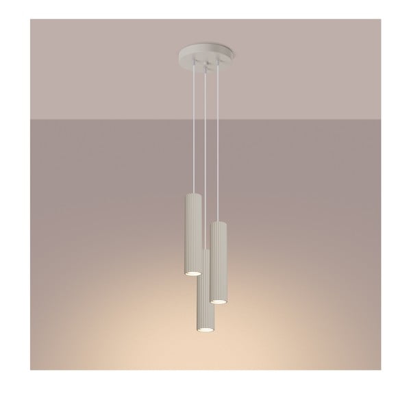 Krémové závěsné svítidlo ø 19,5 cm Gleam – Sollux-image-4