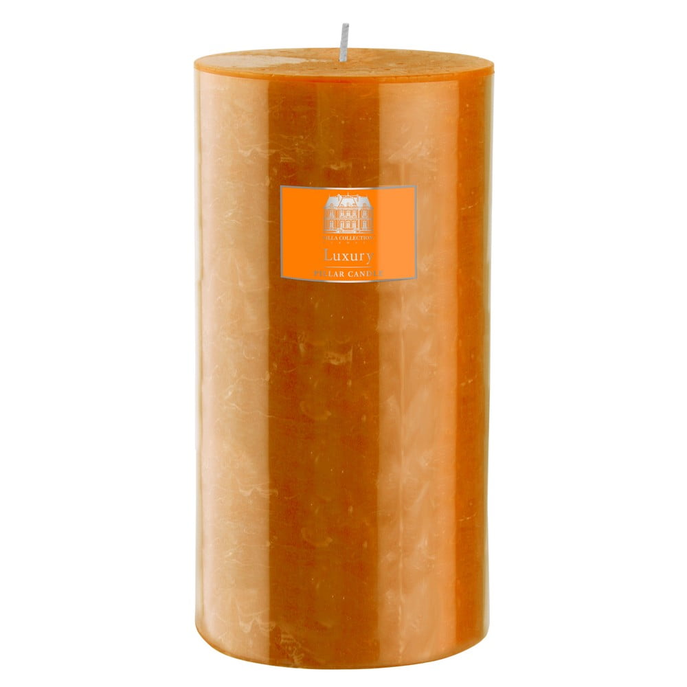 Svíčka 20 cm, oranžová, 160 hodin hoření