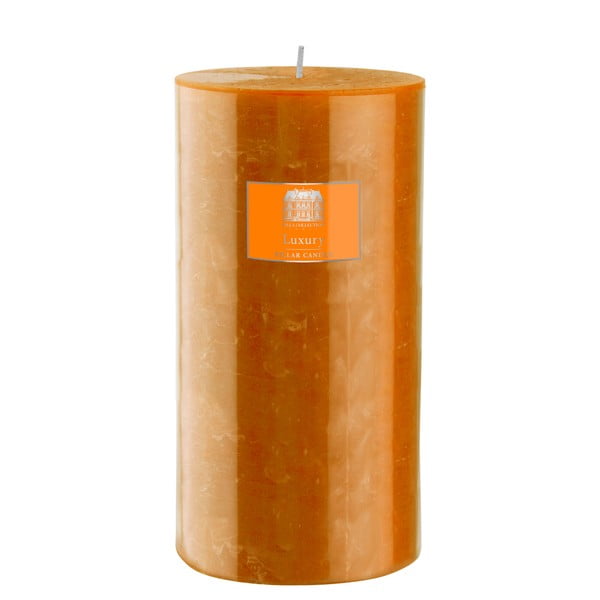 Svíčka 20 cm, oranžová, 160 hodin hoření