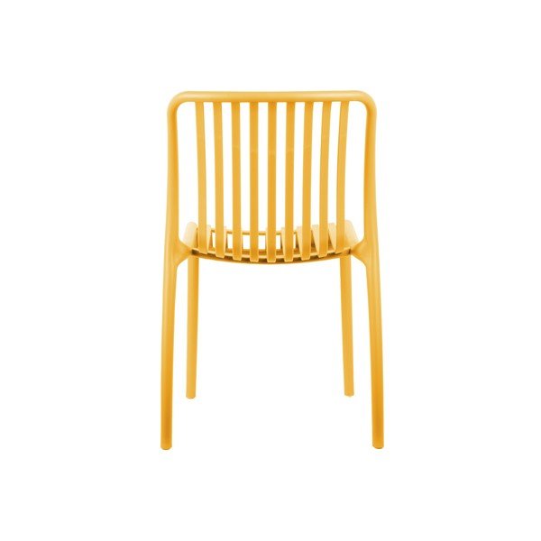 Žlutá plastová jídelní židle Glee – Leitmotiv-image-1