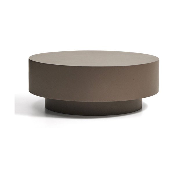 Betonový kulatý zahradní konferenční stolek ø 60 cm Garbet – Kave Home