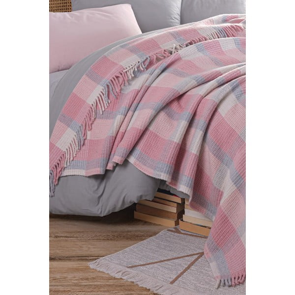 Růžový přehoz 180x220 cm Warm Soft – Mijolnir-image-2