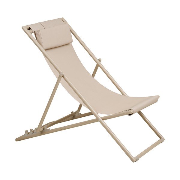 Béžové kovové zahradní lehátko Curtis – House Nordic-image-2