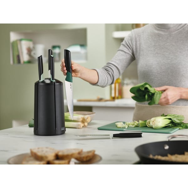 Sada 5 ks nožů z nerezové oceli s rotačním stojanem Elevate – Joseph Joseph-image-2