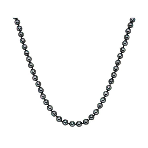 Náhrdelník s antracitově černými perlami Perldesse,  ⌀ 0,8 x délka 45 cm