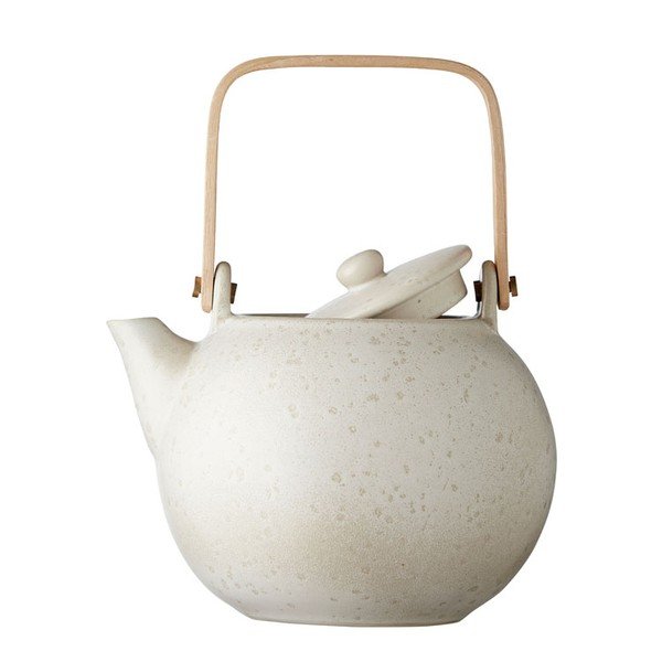 Béžová konvice na čaj z kameniny 1.2 l Stentøj - Bitz-image-3