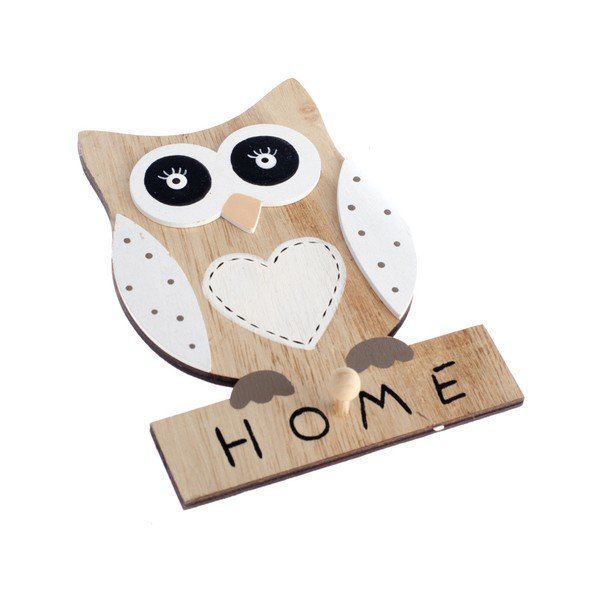 Dřevěná nástěnná dekorace Dakls Owl