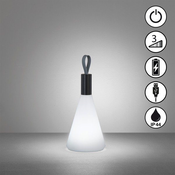 Bílo-černá LED stolní lampa (výška 31,5 cm) Prian – Fischer & Honsel-image-1