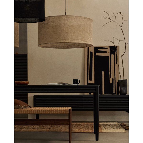 Béžové stínidlo ø 80 cm Mariela – Kave Home-image-1