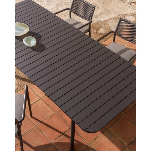 Kovový zahradní jídelní stůl 100x220 cm Izola – Kave Home-image-3