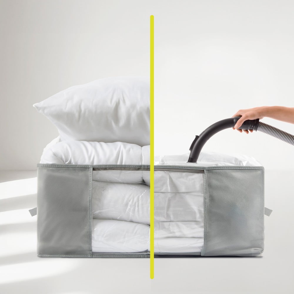 Vakuový plastový úložný box na oblečení 60x45x25 cm – Homéa