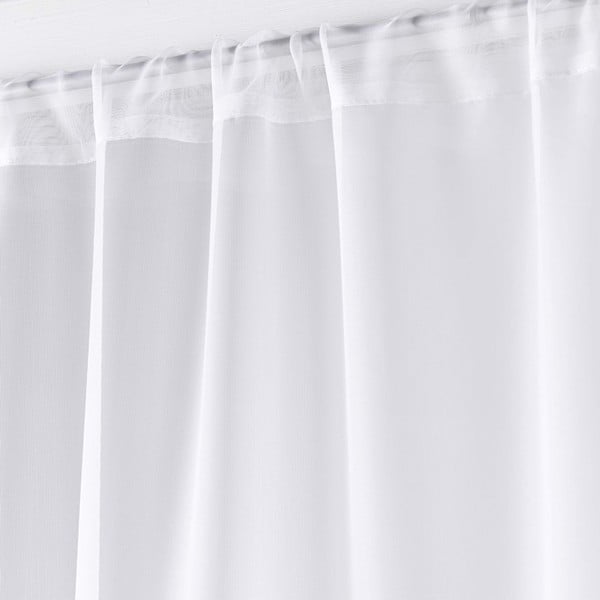 Bílé záclony v sadě 2 ks z mikrosaténu 70x200 cm Voiline – douceur d'intérieur-image-1