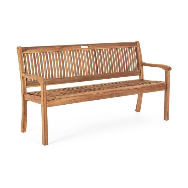 Dřevěná zahradní lavice v přírodní barvě Noemi – Bizzotto-image-2