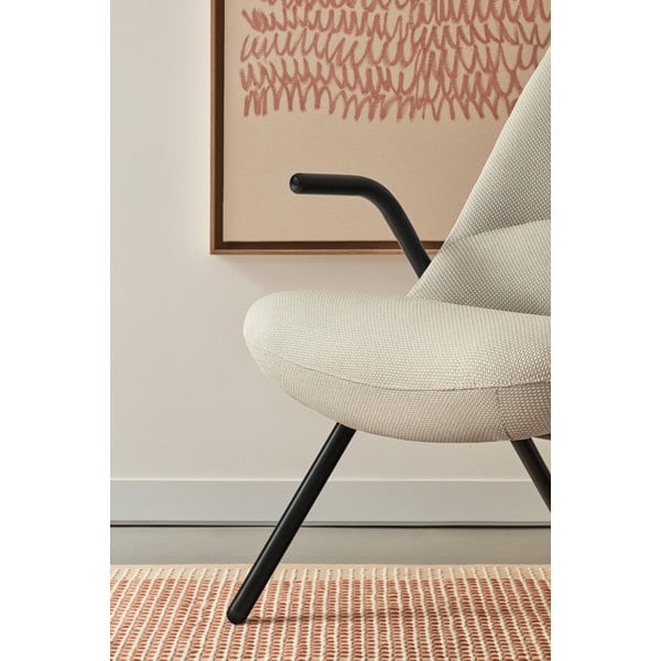 Bílé křeslo Teulat Dins, výška 90 cm-image-1