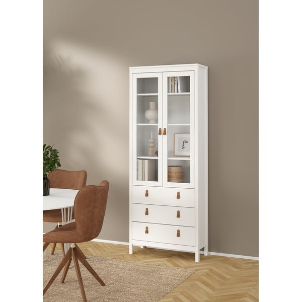 Bílá vitrína 78x199 cm Madrid – Tvilum-image-1