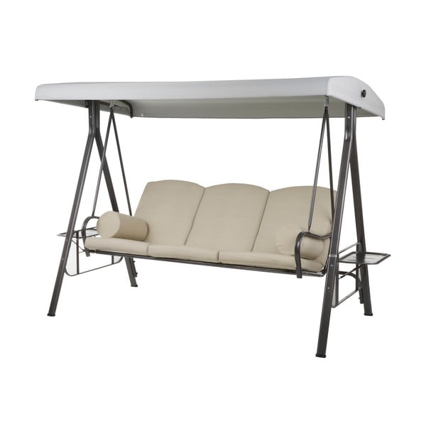 Béžová kovová zahradní houpačka Salerno - Dajar-image-1