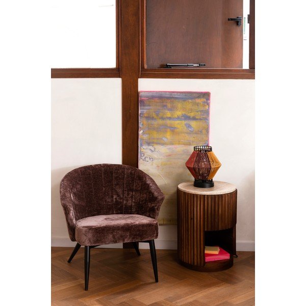 Fialové křeslo Georgia – Dutchbone-image-1